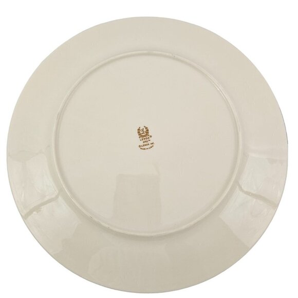 Lenox April Ivory w/ Platinum Floral On Trim 10 7/8” Dinner Plates - Set of 3 - Picture 16 of 16